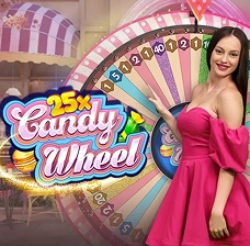 Gra Candy Wheel typu live w QuickWin